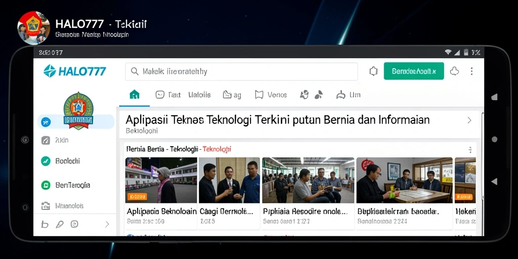 Tampilan antarmuka HALO777 yang menarik dan informatif.