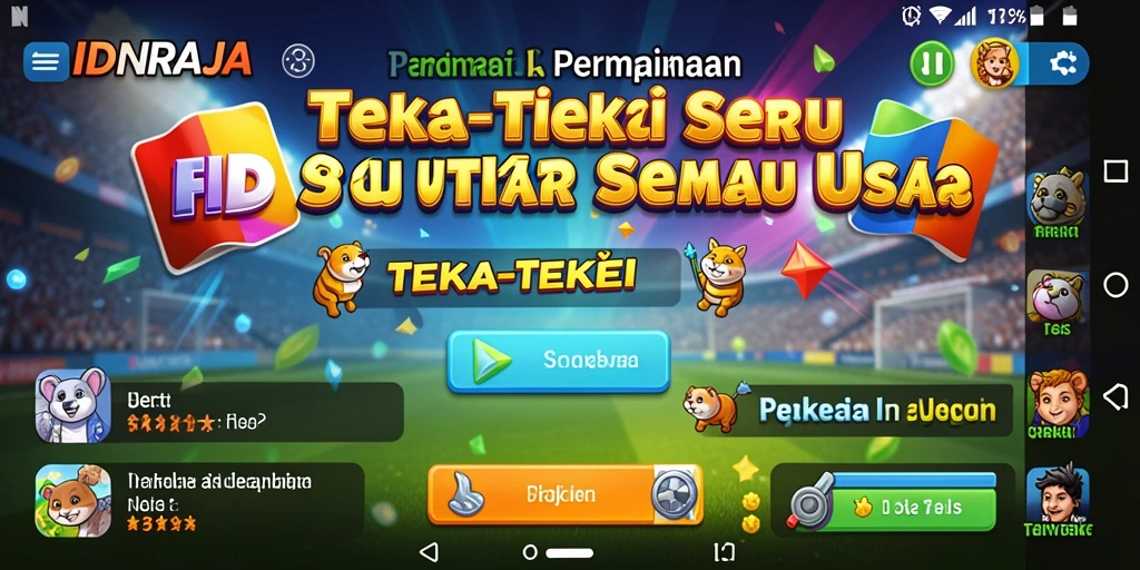 Tampilan antarmuka permainan Teka-Teki yang menarik dan intuitif.