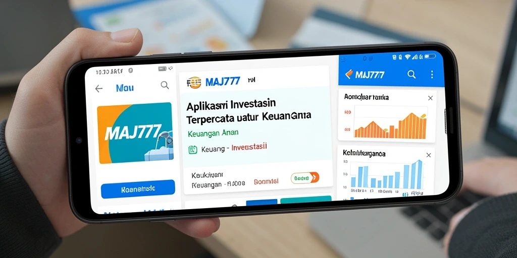 Tampilan antarmuka aplikasi MAJ777 yang ramah pengguna untuk investasi.