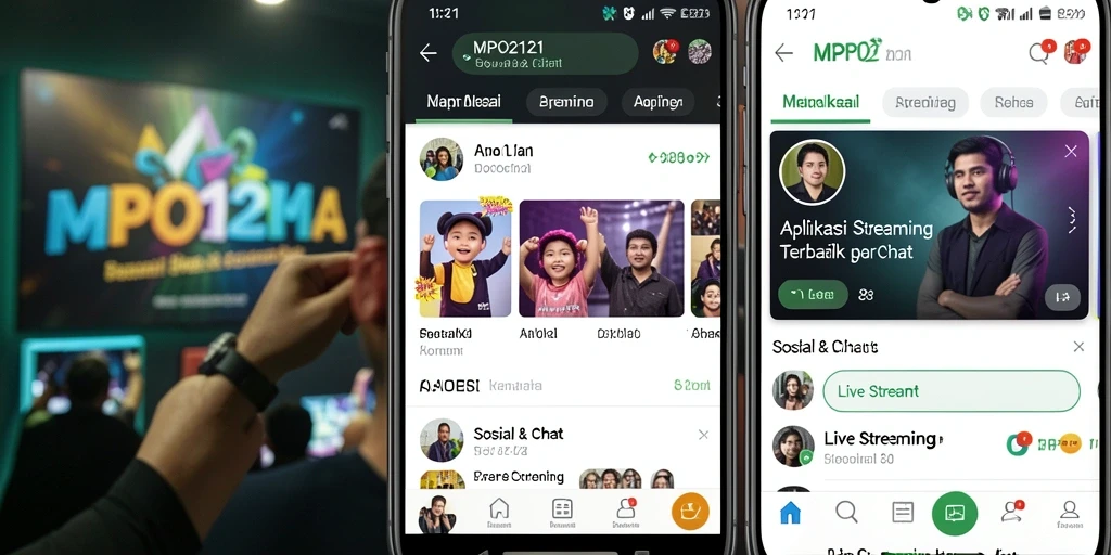 Antarmuka MPO2121 yang intuitif untuk live streaming yang menarik.