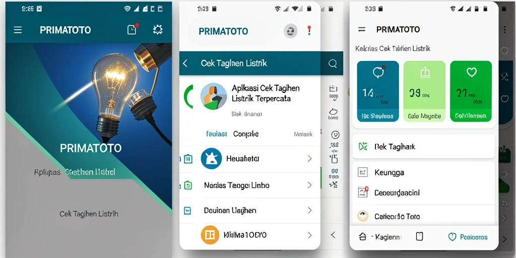 Antarmuka PRIMATOTO untuk cek tagihan listrik yang sederhana dan efisien.