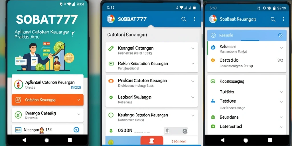 Antarmuka SOBAT777 yang jelas dan fungsional untuk Catatan Keuangan.